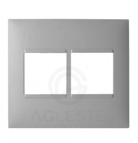 Placa P/4 Modulos Juntos 4x4 - Pial Plus + Cinza 